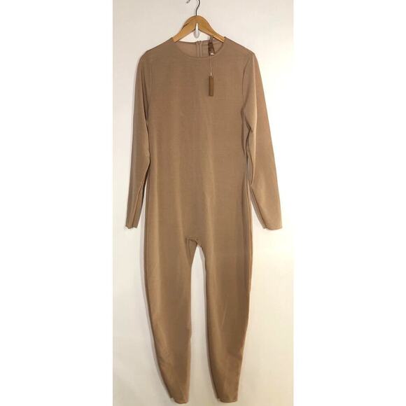 SKIMS Sheer Sculpt Catsuit Long Sleeve Full Bodysuit Clay NWT Size 4X - Picture 6 of 10